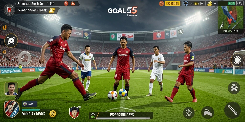 Tampilan gameplay nyata dari <strong>GOAL55</strong> yang menghibur dan mendebarkan.
