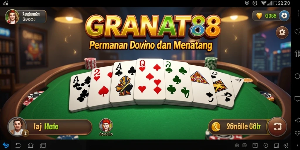 Tampilan gameplay seru di GRANAT88 yang menampilkan permainan Domino.