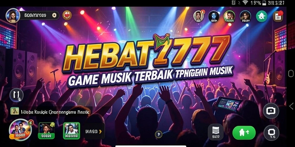 Tampilan antarmuka HEBAT777 yang menarik saat bermain musik.