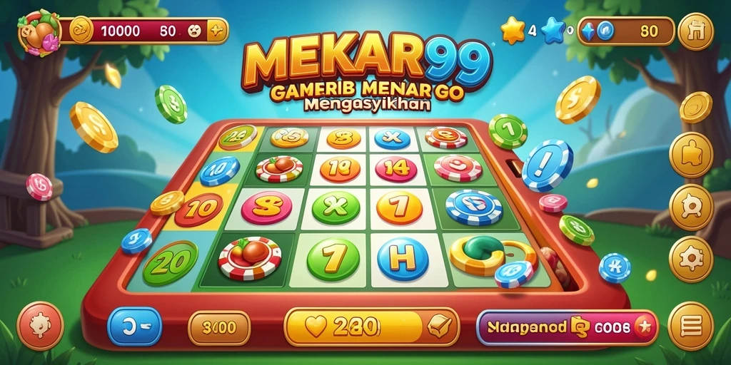 Screenshot MEKAR99 menunjukkan gameplay Bingo yang seru dan interaktif.