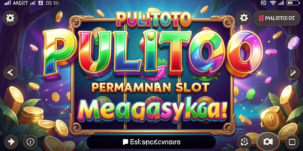 Screenshot PULITOTO menampilkan gameplay seru dengan berbagai mesin slot.