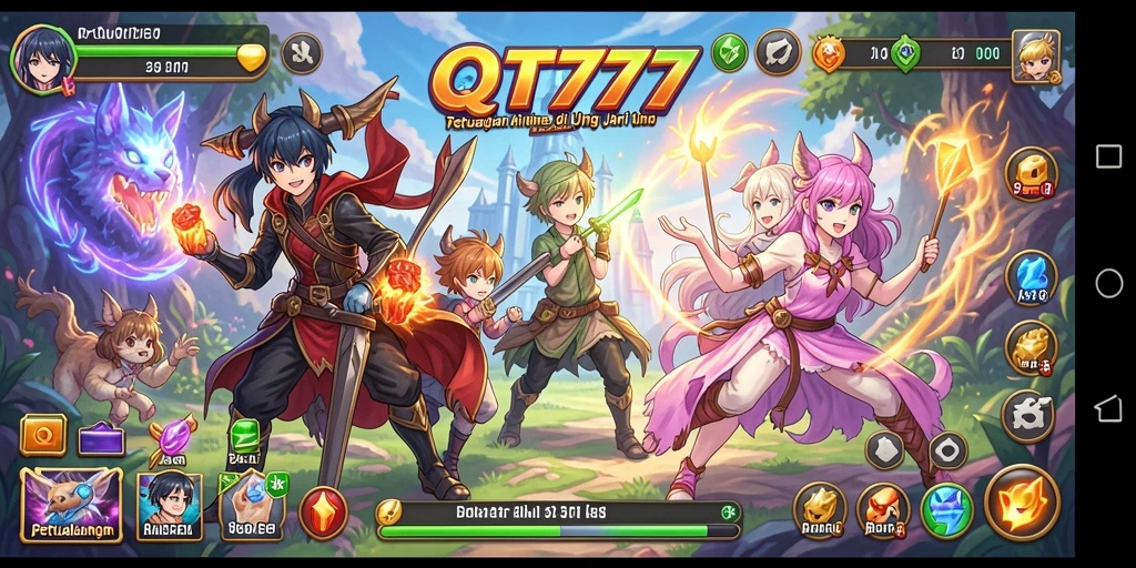 Gameplay QT777 dengan karakter Anime yang menawan dan aksi epik.