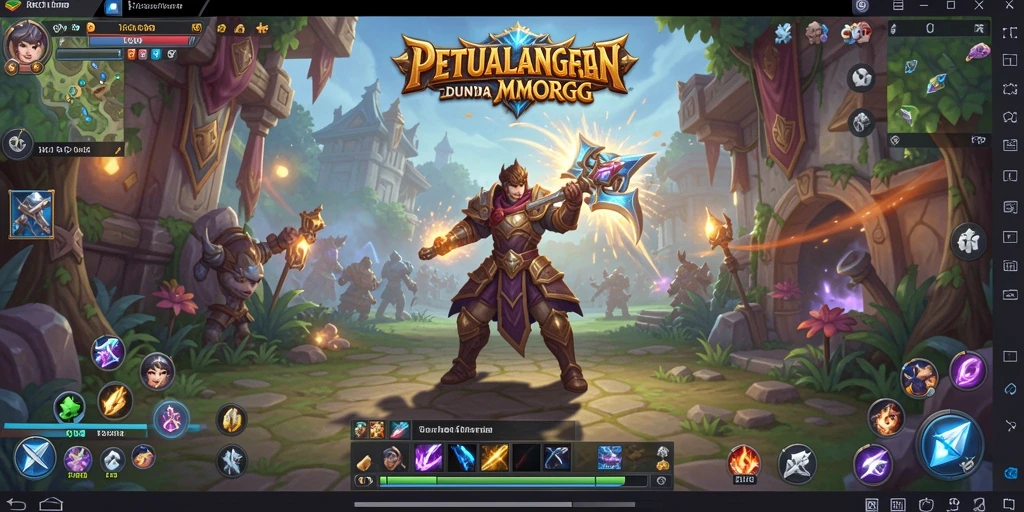 Tampilan gameplay menarik dari RK77 dalam dunia MMORPG.
