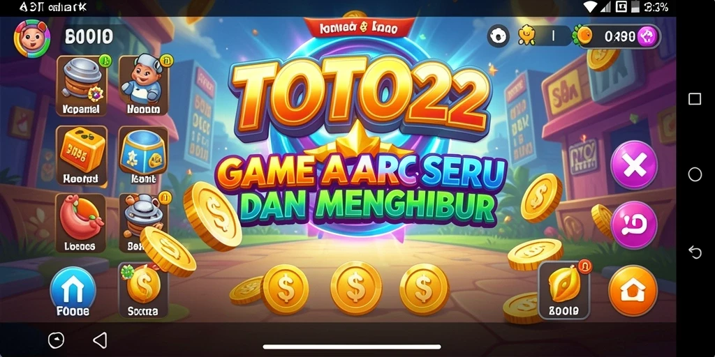 Screenshot dari gameplay seru TOTO22 yang menampilkan tantangan Arcade.